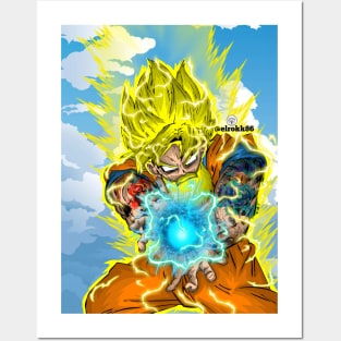 The Bearded And Tattooed Saiyan Posters and Art